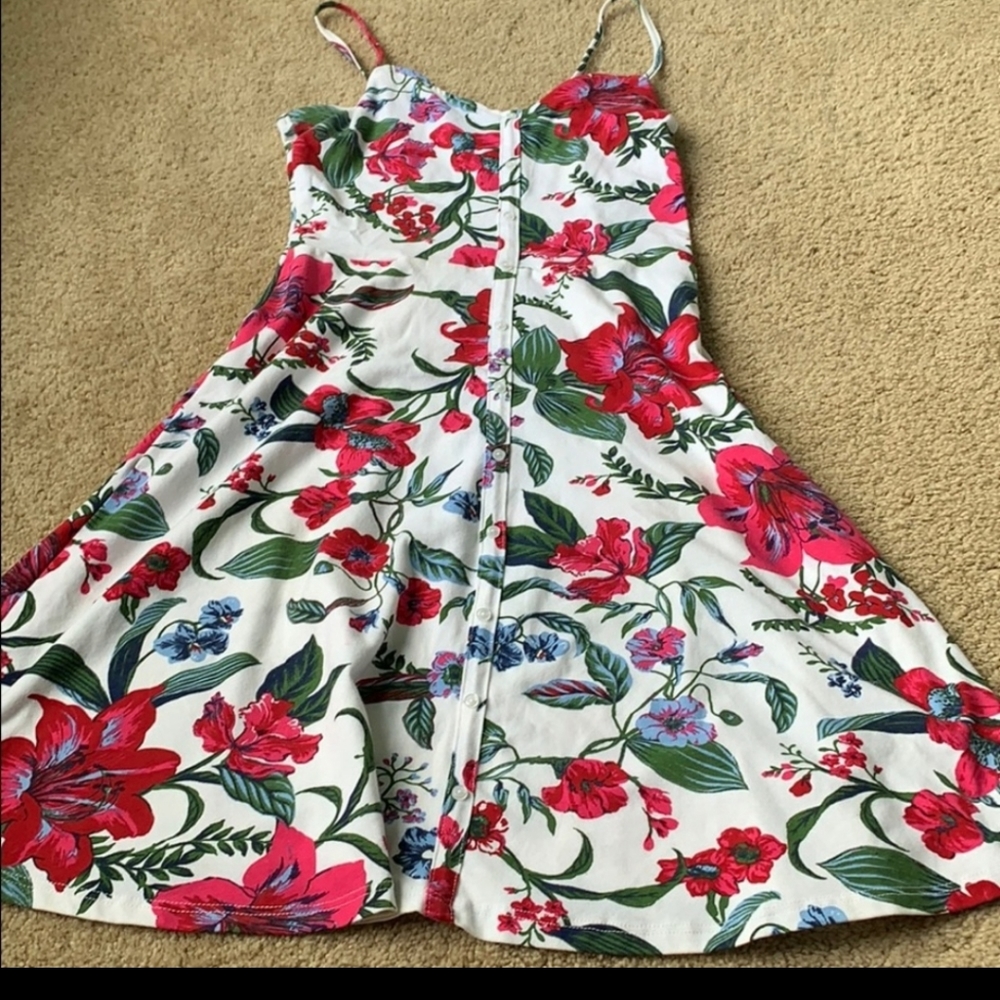 floral print skater dress